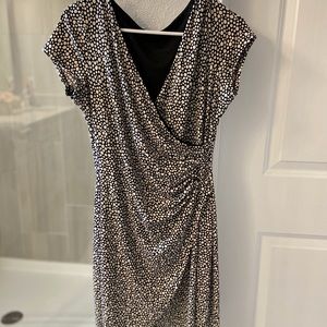 Dress, The Limited, black and white polka dot.